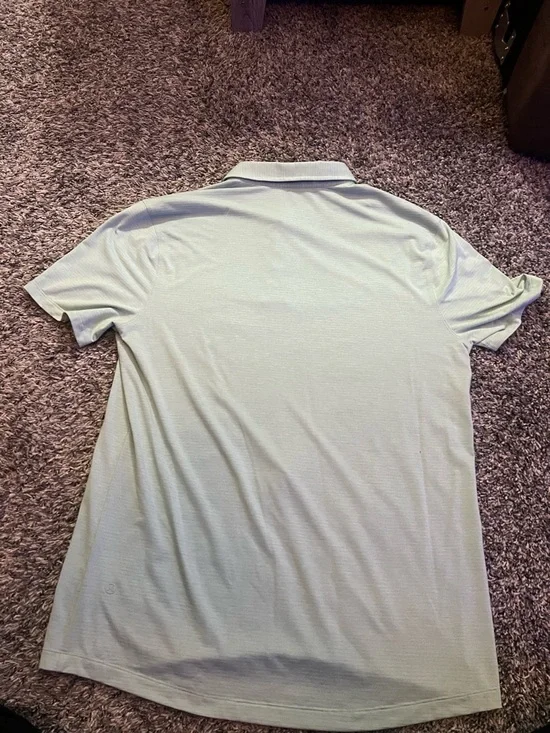 lululemon athletica Men's Pale Green Performance Polo - Picture 2 of 5
